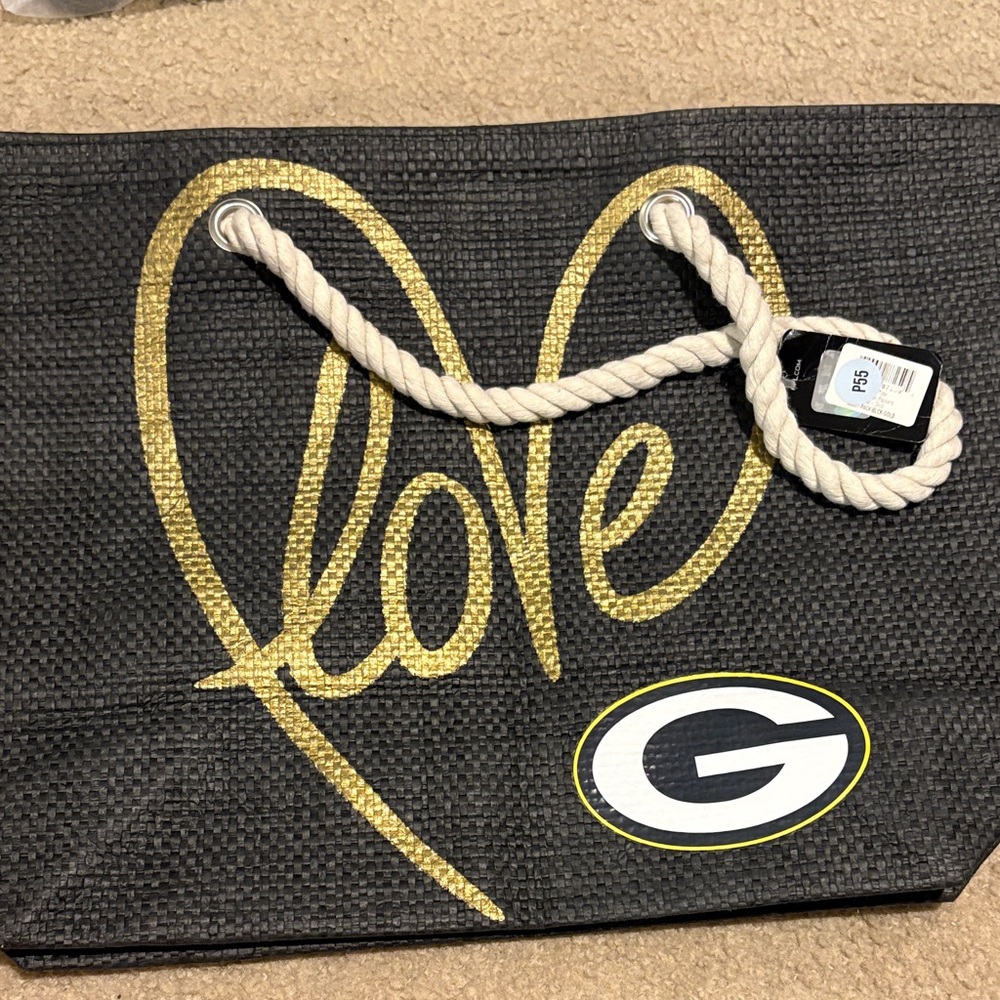 NFL Green Bay Packers Green and Gold Tote Bag